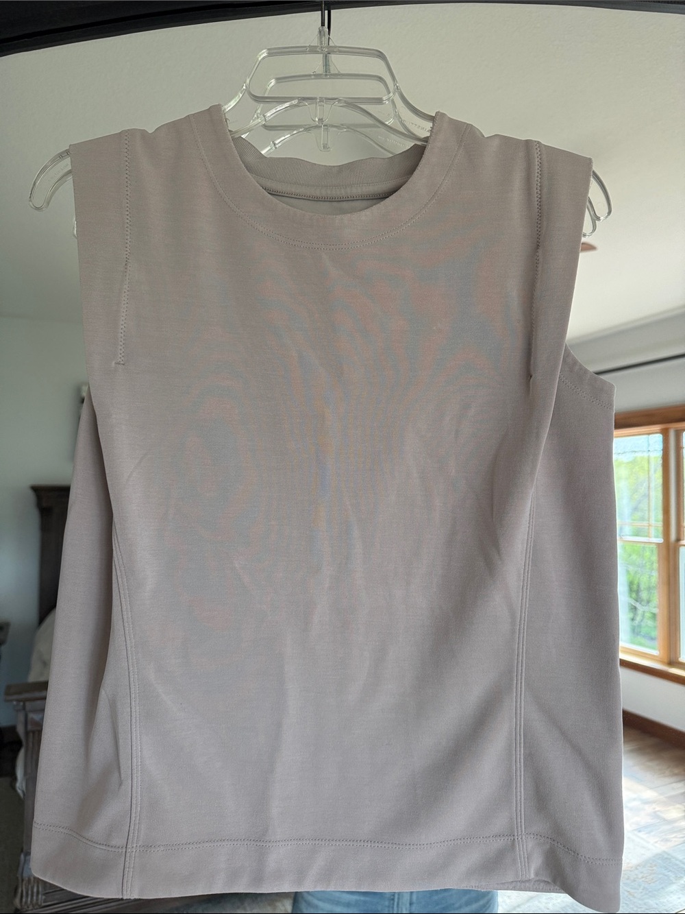 Athleta Sleeveless Crewneck Tank - Light Taupe